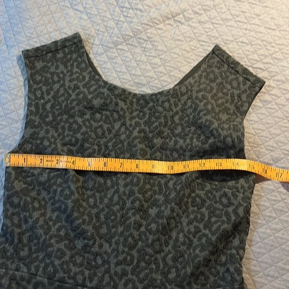 Loft Matte Black in Black Leopard Sleeveless Dress - Picture 4 of 8